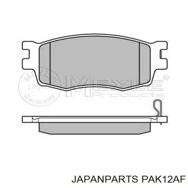 Купити PAK12AF Japan Parts Колодки гальмівні передні, дискові