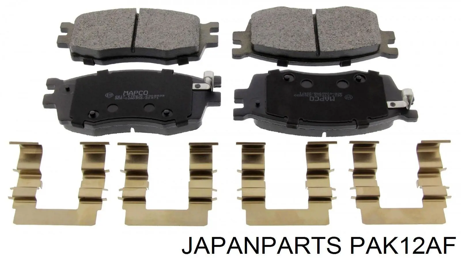 Купити PAK12AF Japan Parts Колодки гальмівні передні, дискові