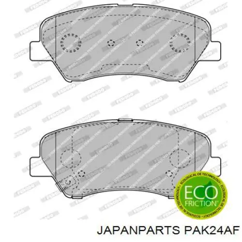 PAK24AF Japan Parts Передні гальмівні колодки
