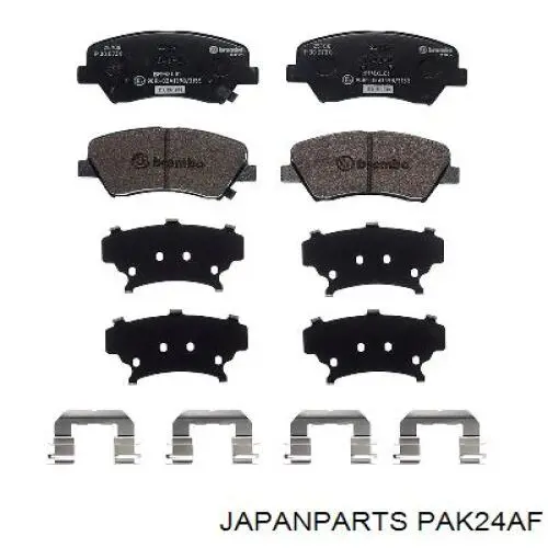 PAK24AF Japan Parts Передні гальмівні колодки