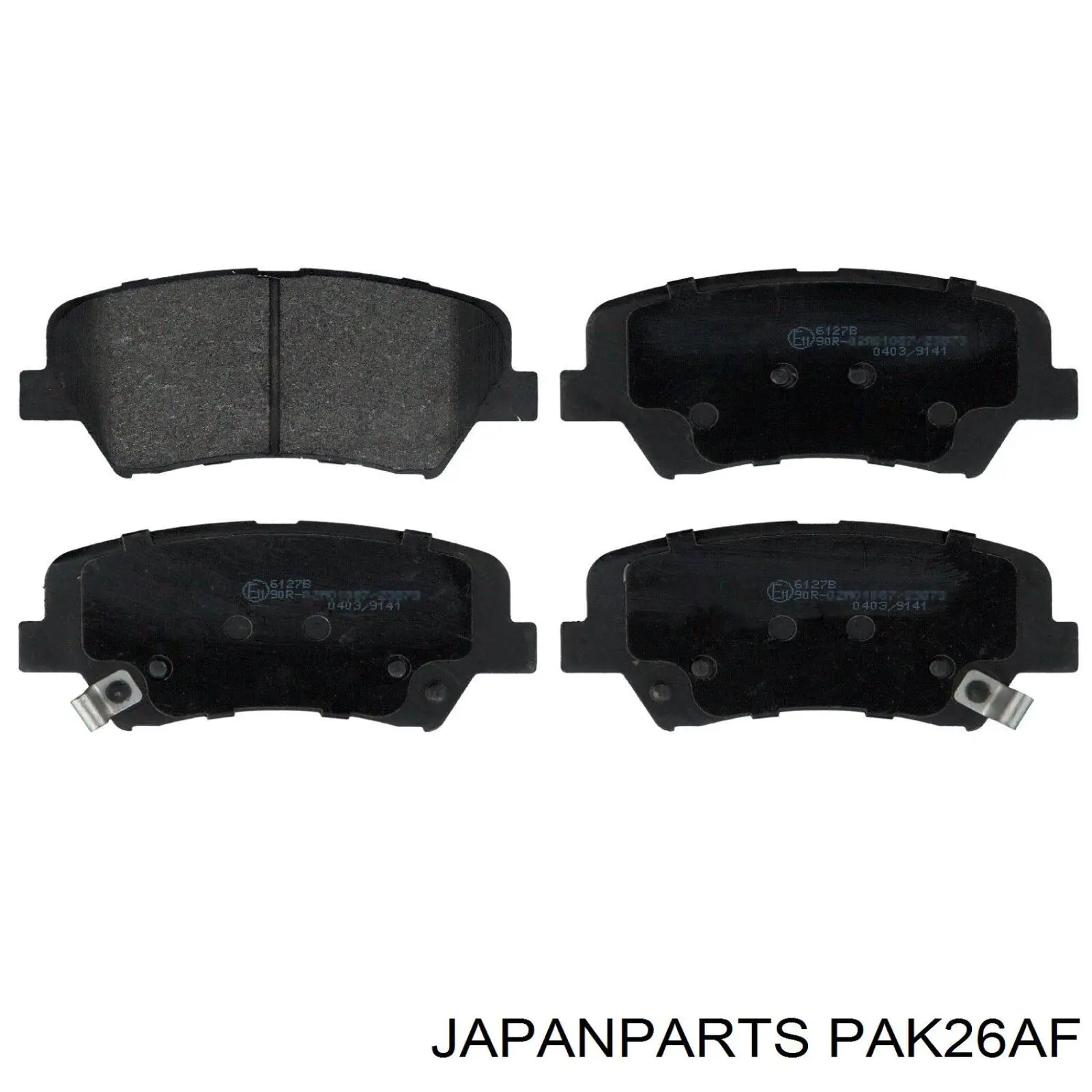 PAK26AF Japan Parts Колодки передние