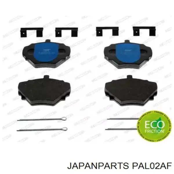 PAL02AF Japan Parts колодки гальмівні передні, дискові