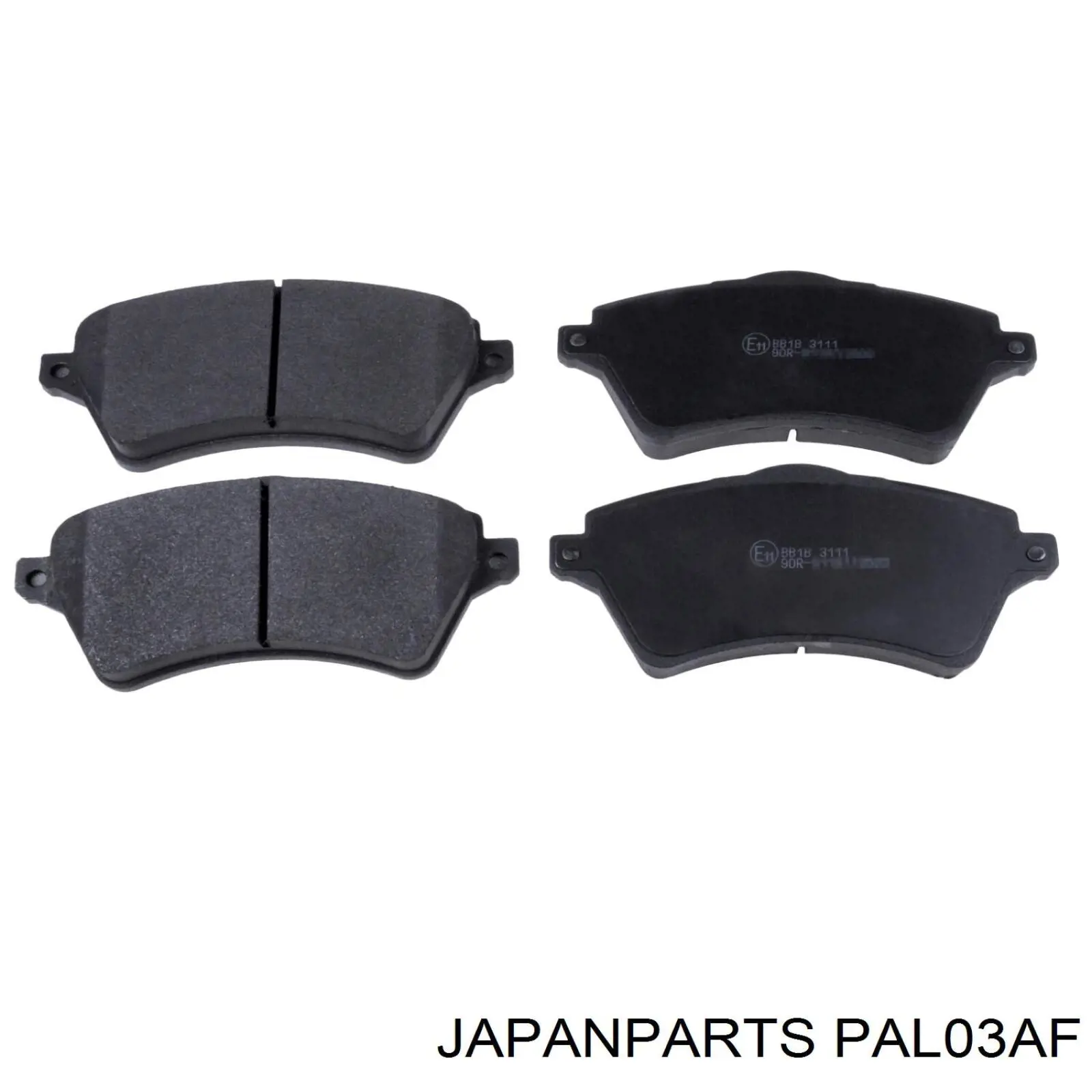 PAL03AF Japan Parts колодки гальмівні передні, дискові