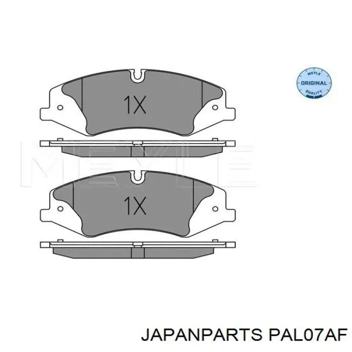 Колодки гальмівні передні, дискові PAL07AF Japan Parts