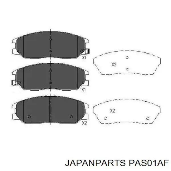 Гальмівні колодки Japan Parts PAS01AF ціна, від 23.25 USD