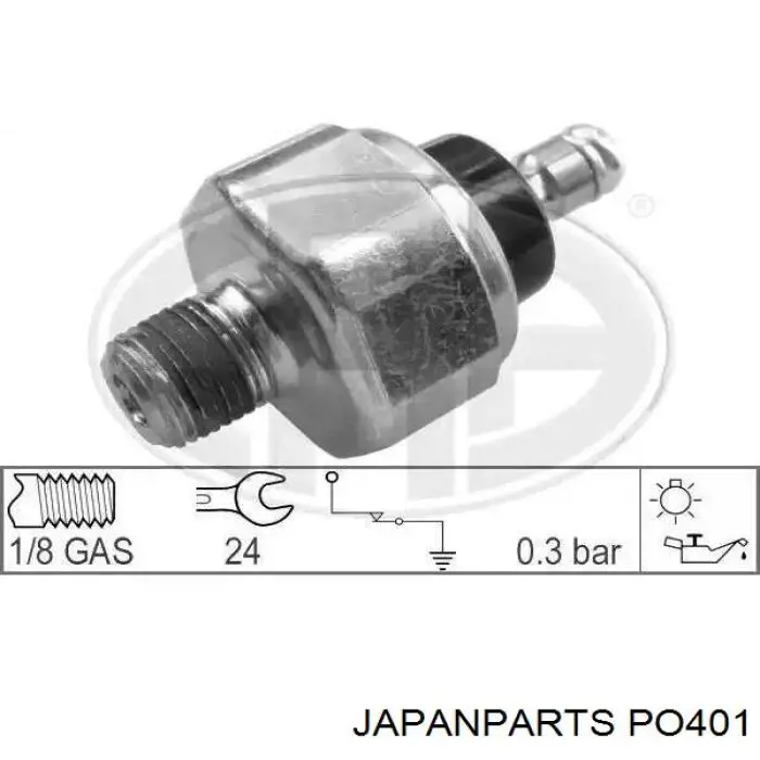Купити PO401 Japan Parts Датчик тиску масла