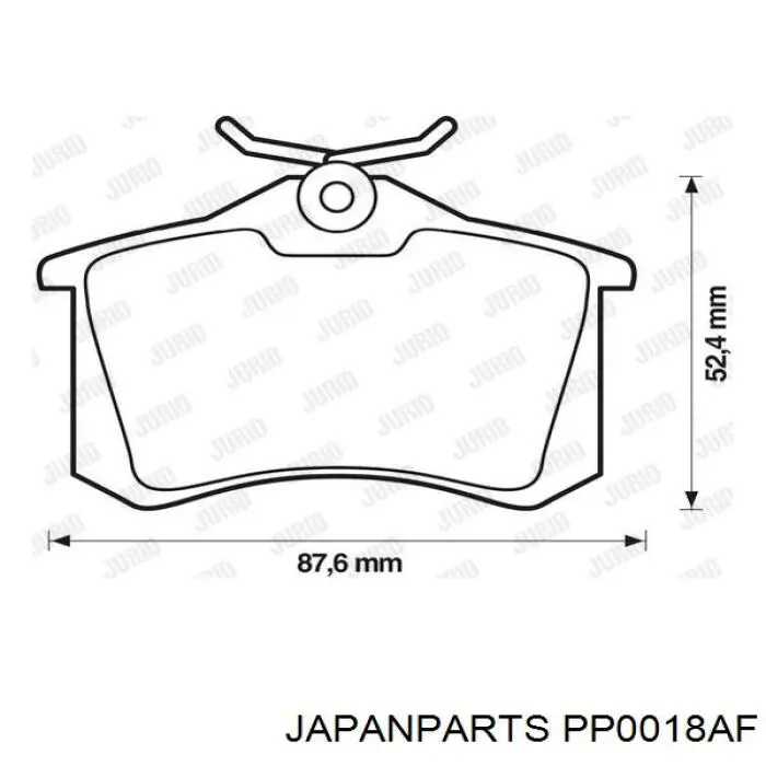 Купити PP0018AF Japan Parts Задні колодки