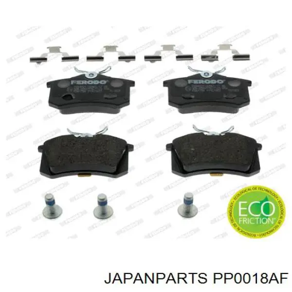 Купити PP0018AF Japan Parts Задні колодки