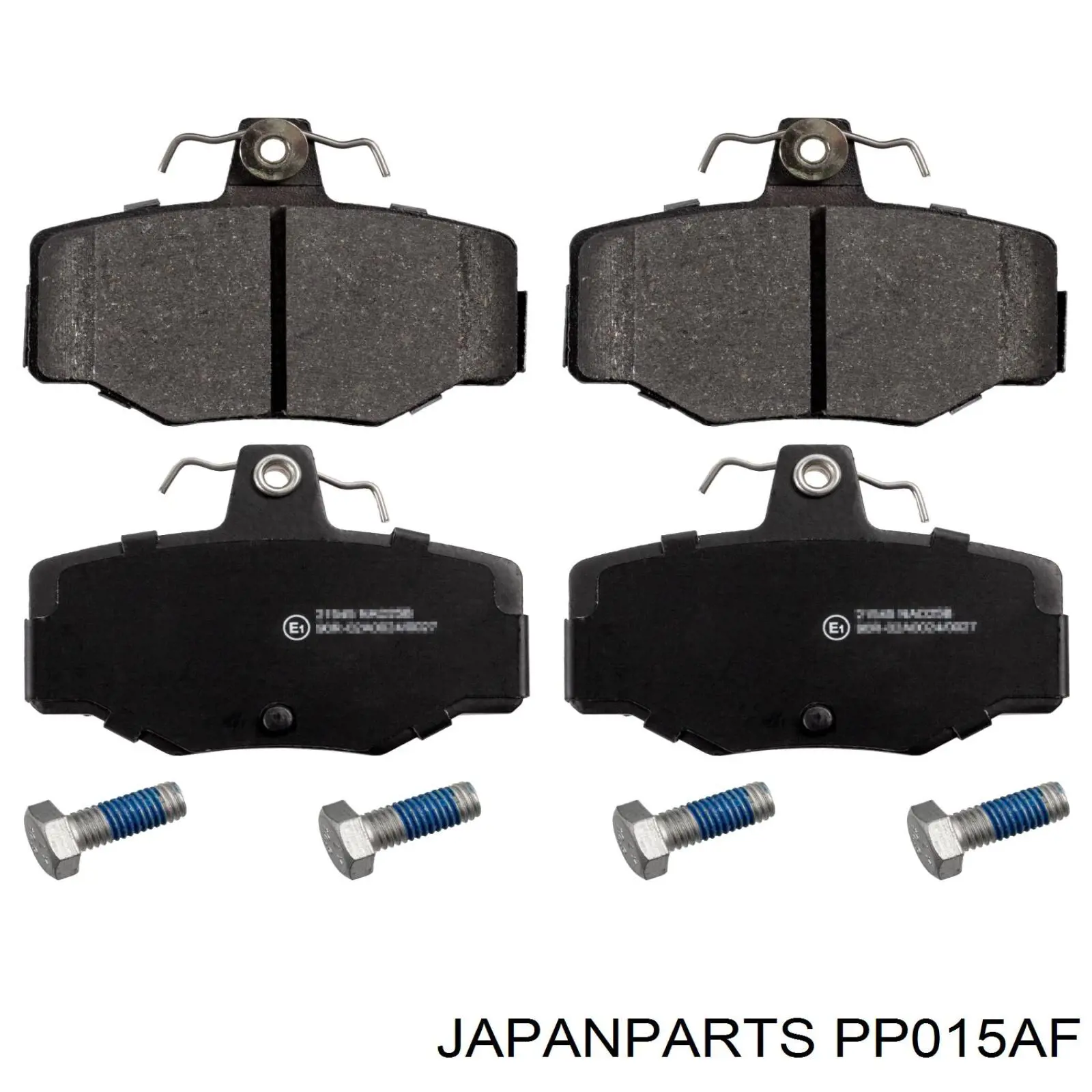 PP015AF Japan Parts Колодки гальмівні задні, дискові
