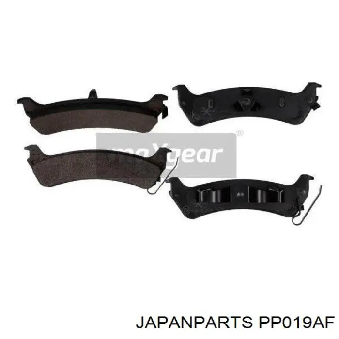 PP019AF Japan Parts колодки гальмові задні, дискові