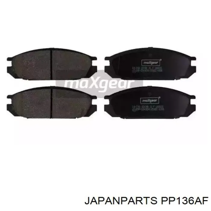 Колодки гальмові задні, дискові PP136AF Japan Parts