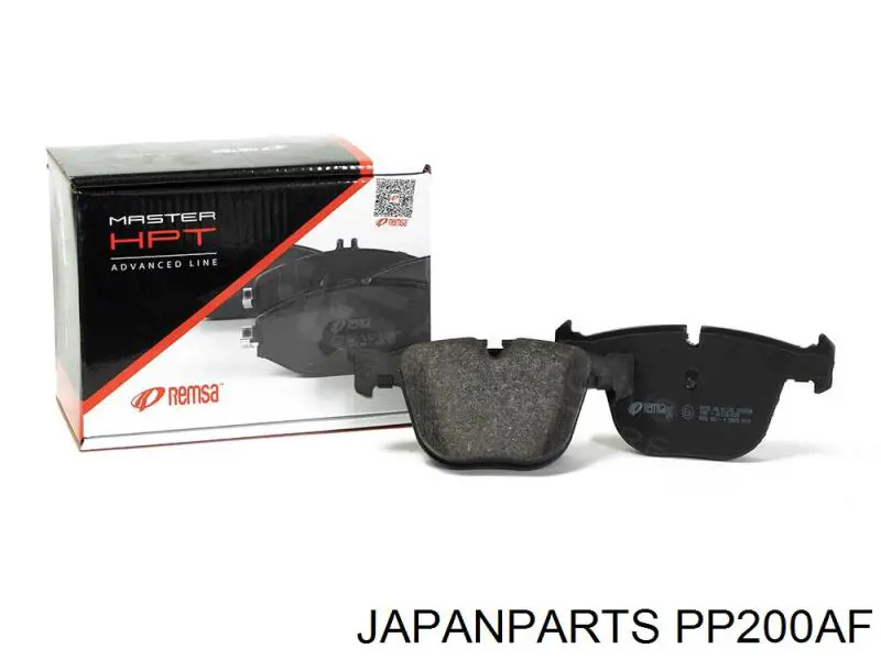 PP200AF Japan Parts Колодки гальмівні задні, дискові