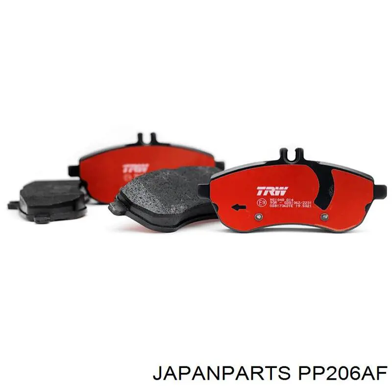 Колодки гальмові задні, дискові PP206AF Japan Parts