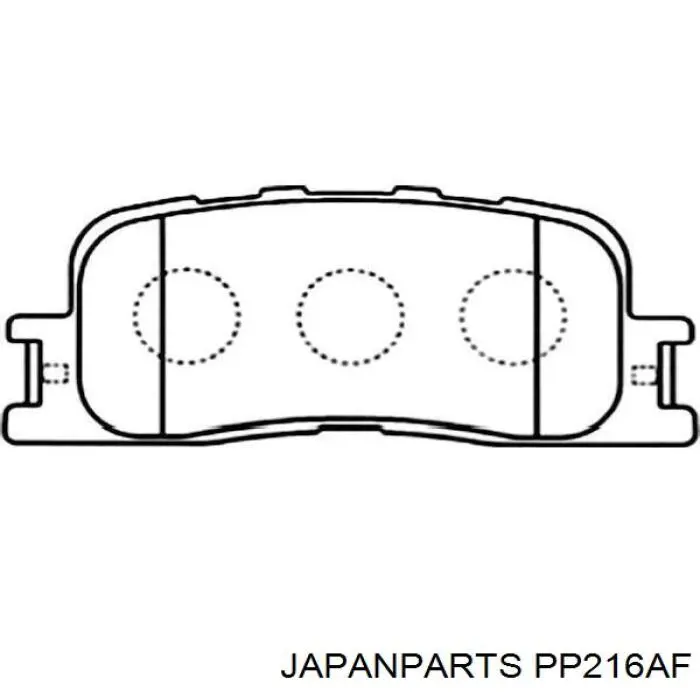 Купити PP216AF Japan Parts Задні колодки