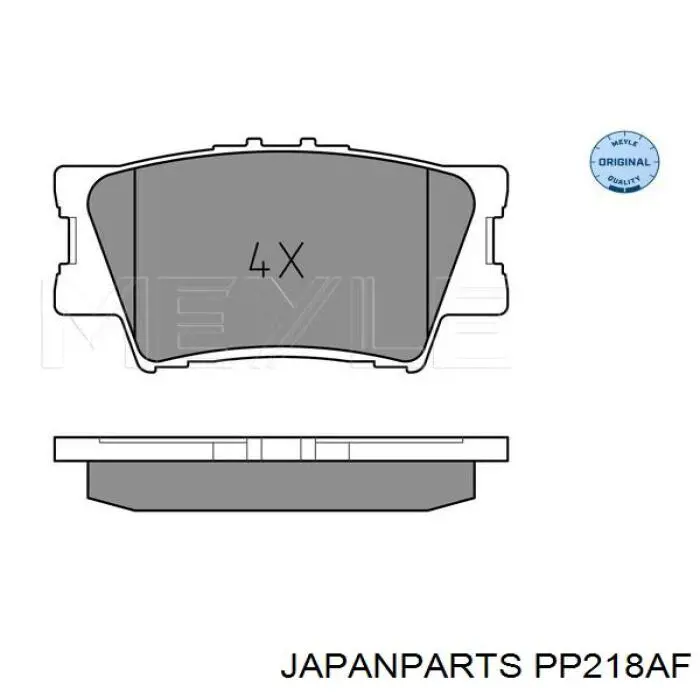Купити PP218AF Japan Parts Задні колодки