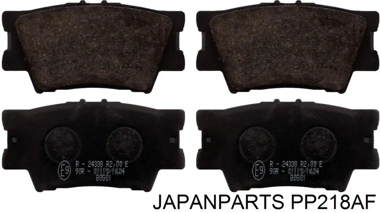 Колодки гальмові задні, дискові PP218AF Japan Parts