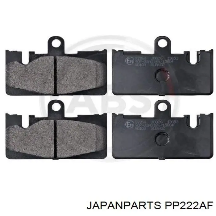 Задні гальмівні колодки Japan Parts PP222AF ціна, від 14.34 USD