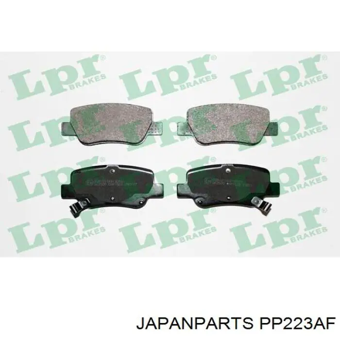 Колодки гальмові задні, дискові PP223AF Japan Parts