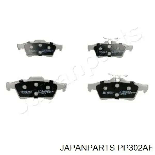 PP302AF Japan Parts Колодки гальмівні задні, дискові