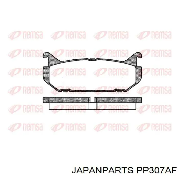 Задні гальмівні колодки Japan Parts PP307AF ціна, від 10.71 USD