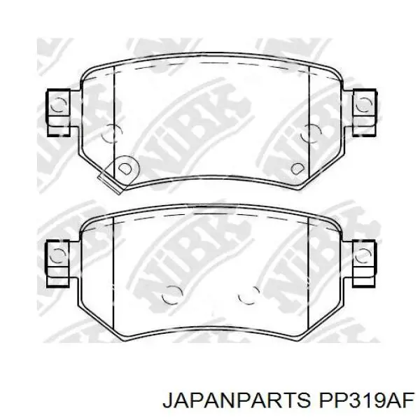 Купити PP319AF Japan Parts Задні колодки