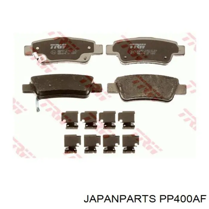 PP400AF Japan Parts Колодки гальмівні задні, дискові