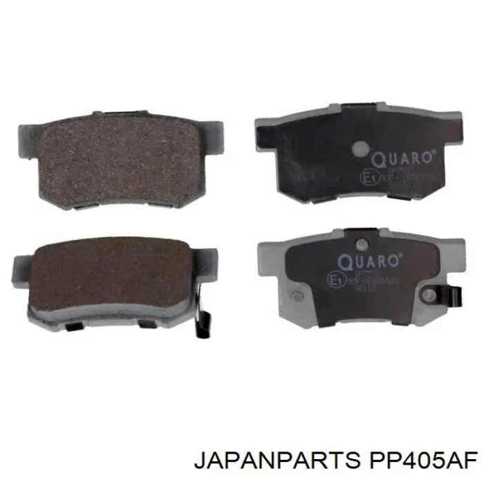 PP405AF Japan Parts Колодки гальмівні задні, дискові