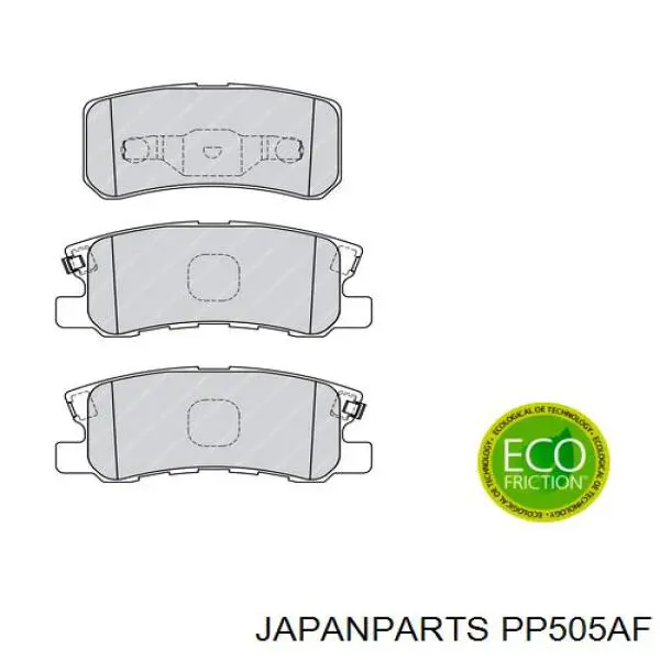 Задні гальмівні колодки PP505AF Japan Parts
