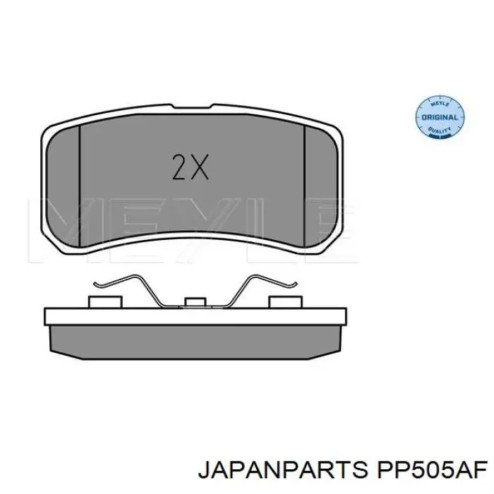 Купити PP505AF Japan Parts Задні колодки
