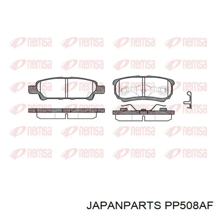 Задні гальмівні колодки Japan Parts PP508AF ціна, від 15.83 USD