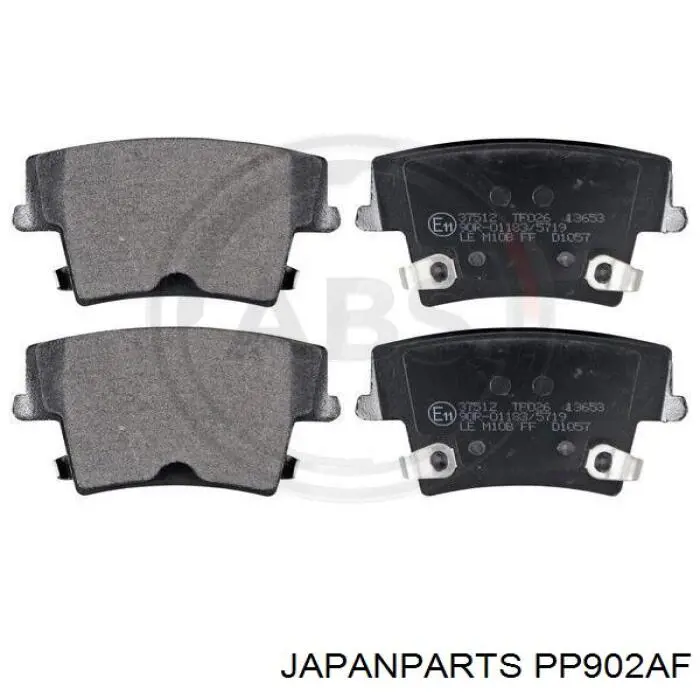 PP902AF Japan Parts колодки гальмові задні, дискові