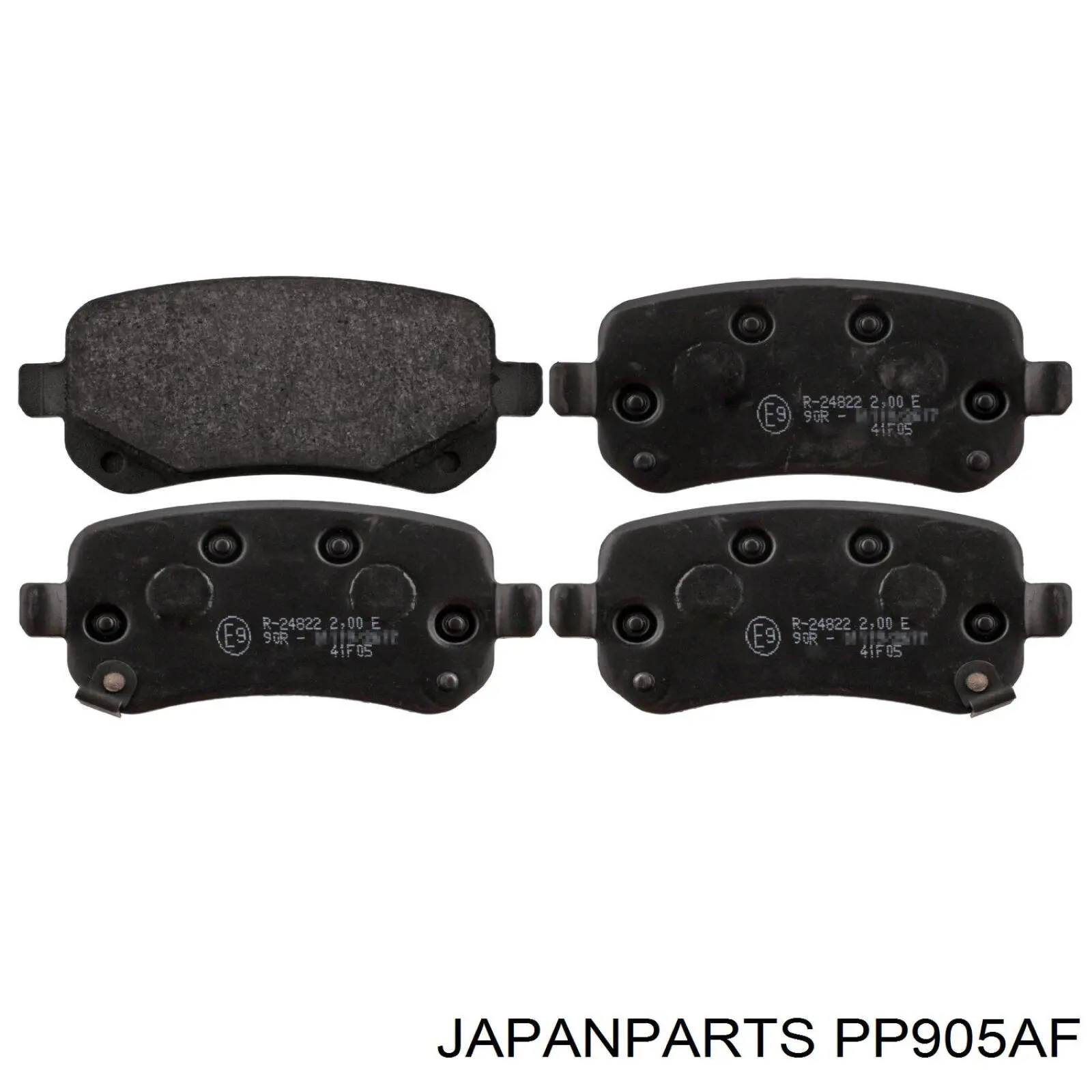 PP905AF Japan Parts колодки гальмові задні, дискові