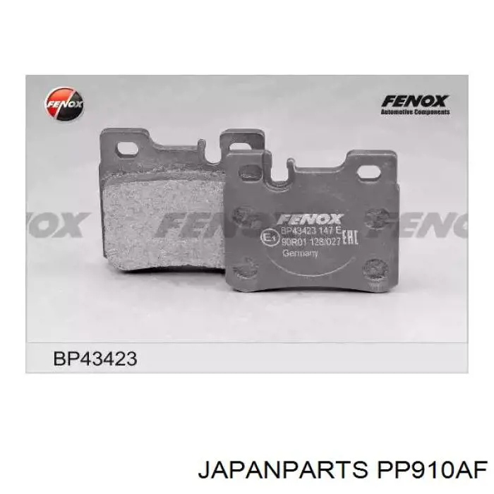 Задні гальмівні колодки Japan Parts PP910AF ціна, від 14.62 USD