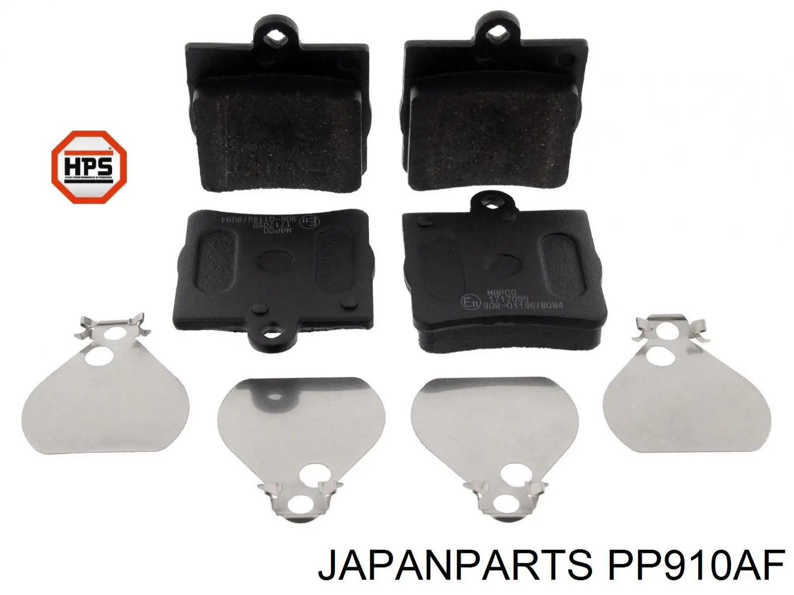 PP910AF Japan Parts Колодки гальмівні задні, дискові