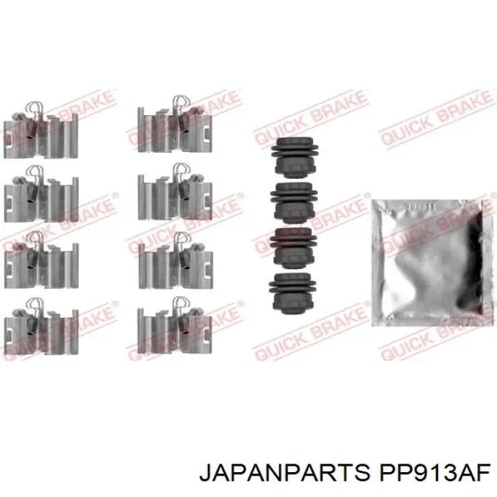 Задні гальмівні колодки PP913AF Japan Parts