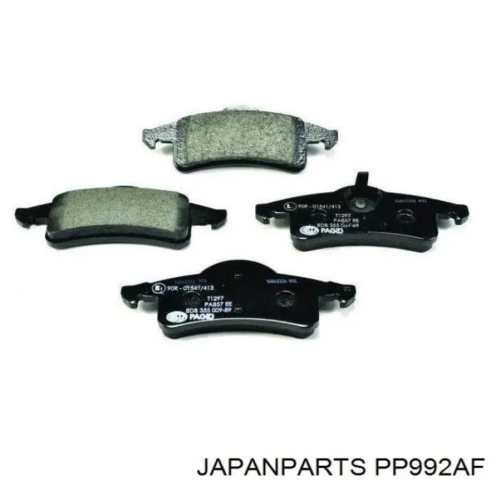 Задні дискові колодки Japan Parts PP992AF