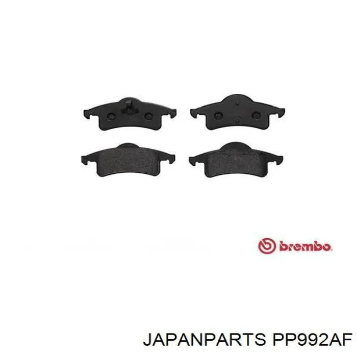 PP992AF Japan Parts Колодки гальмівні задні, дискові
