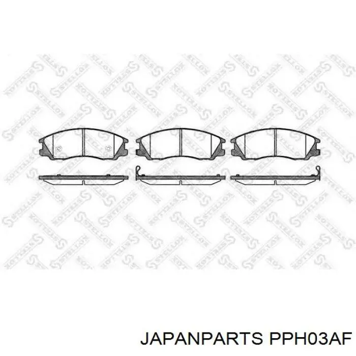 Задні гальмівні колодки PPH03AF Japan Parts