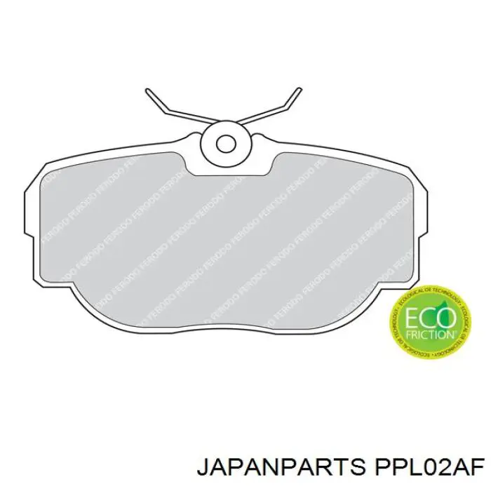 Задні гальмівні колодки Japan Parts PPL02AF ціна, від 18.63 USD