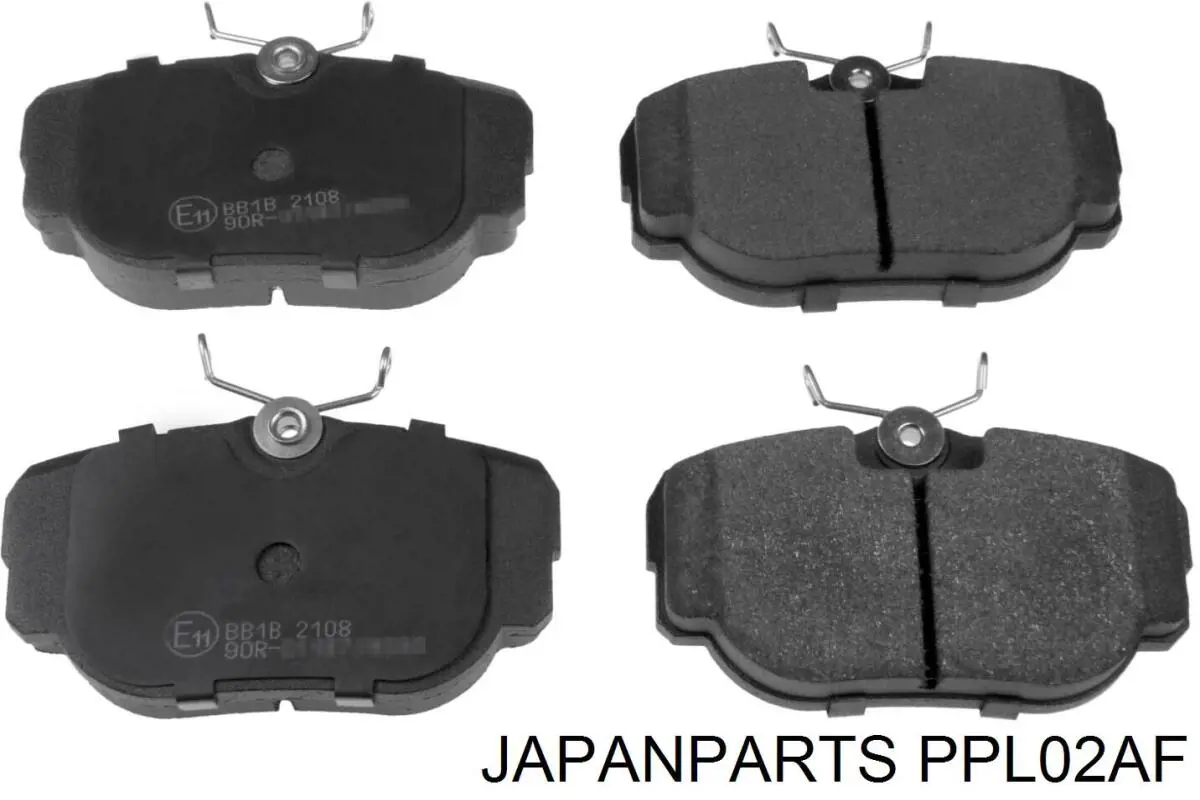 PPL02AF Japan Parts колодки гальмові задні, дискові
