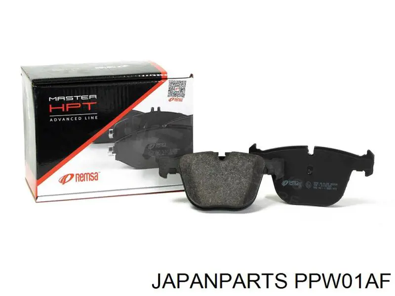 Колодки гальмові задні, дискові PPW01AF Japan Parts