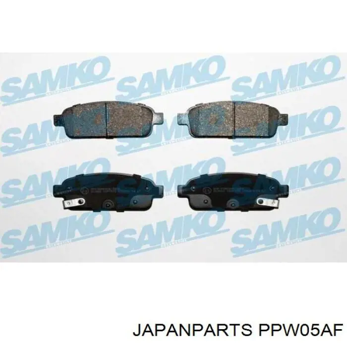 Задні гальмівні колодки PPW05AF Japan Parts