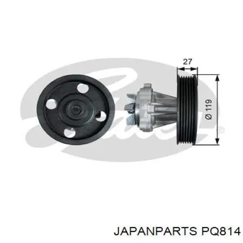 Купити PQ814 Japan Parts Насос охолоджуючої рідини