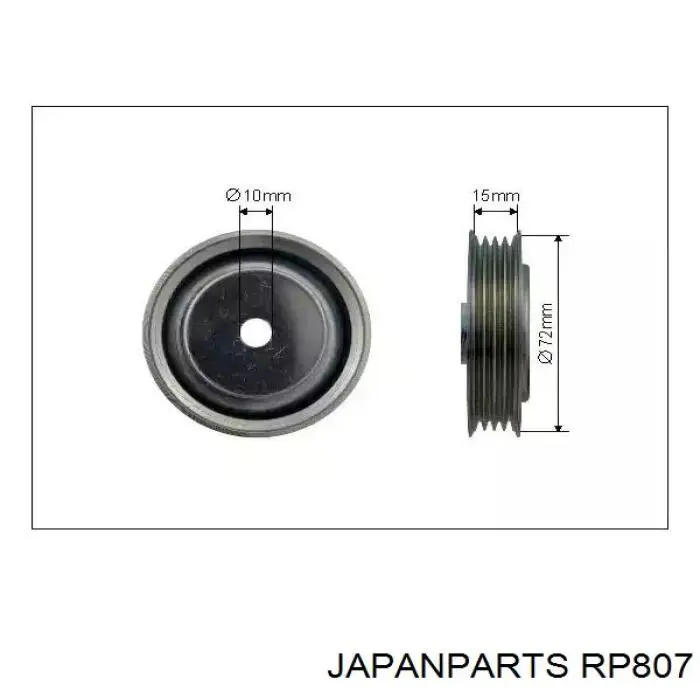 Купити RP807 Japan Parts Ролик приводного ременя, паразитний