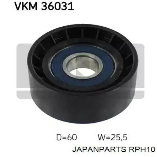 RPH10 Japan Parts Ролик натяжителя ременя агрегатів