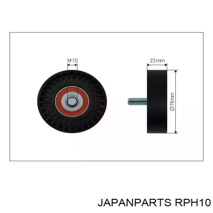 Купити RPH10 Japan Parts Натяжний ролик