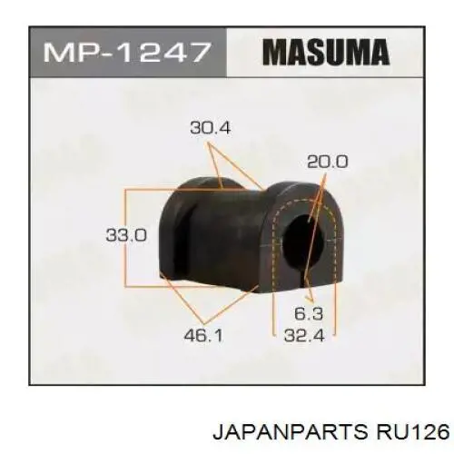 С/блок нижнього важеля Japan Parts RU126
