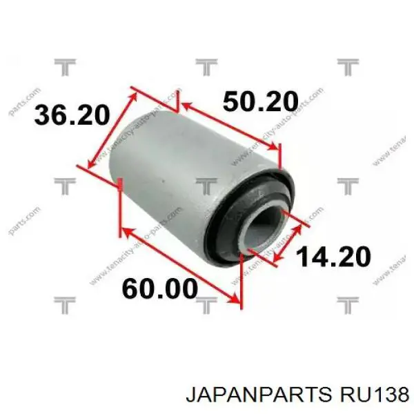 Сайлентблок нижнього важеля передньої підвіски Japan Parts RU138 ціна, від 4.33 USD
