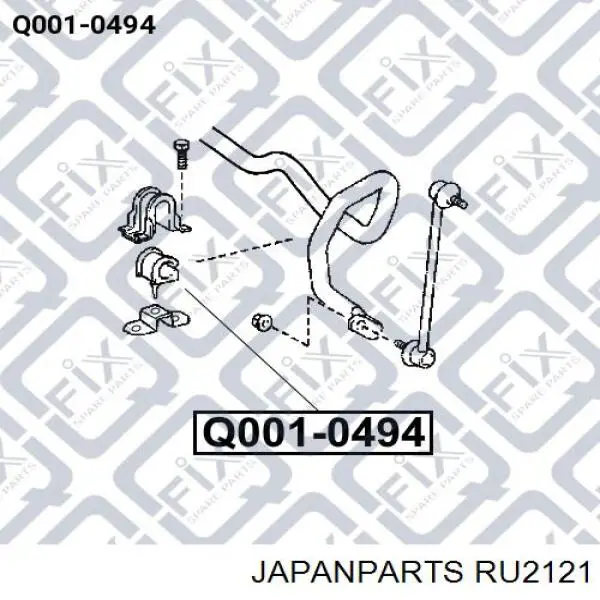 RU2121 Japan Parts Втулка стабілізатора переднього