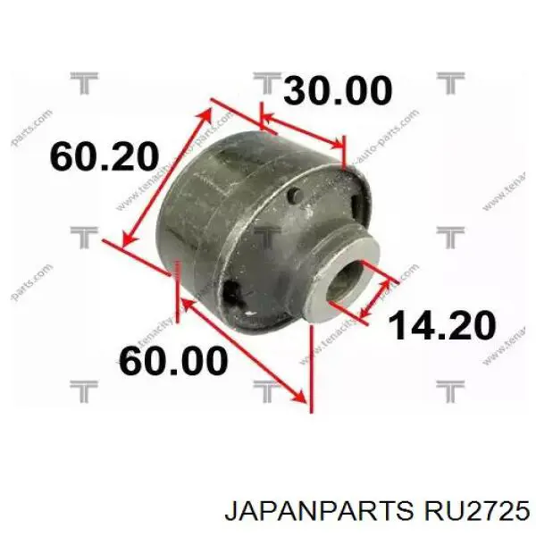 Сайлентблок переднього важеля RU2725 Japan Parts